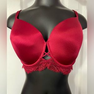 Full coverage red lace bra - La Senza